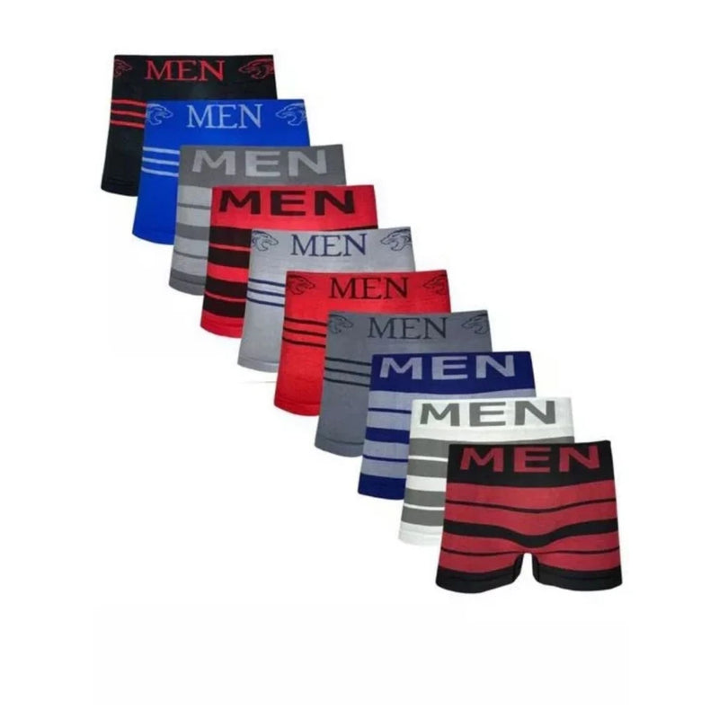 Kit Com 10 Cuecas Boxer